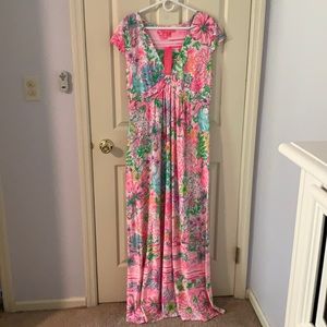 NWT Lily Pulitzer XL Breana Maxi Dress.